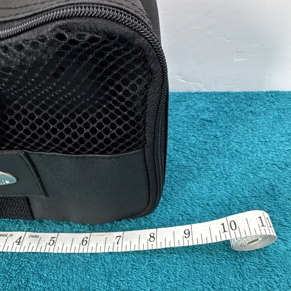 SAMSONITE Travel Organizer Zippered Pouch In‎ Black Canvas Fabric